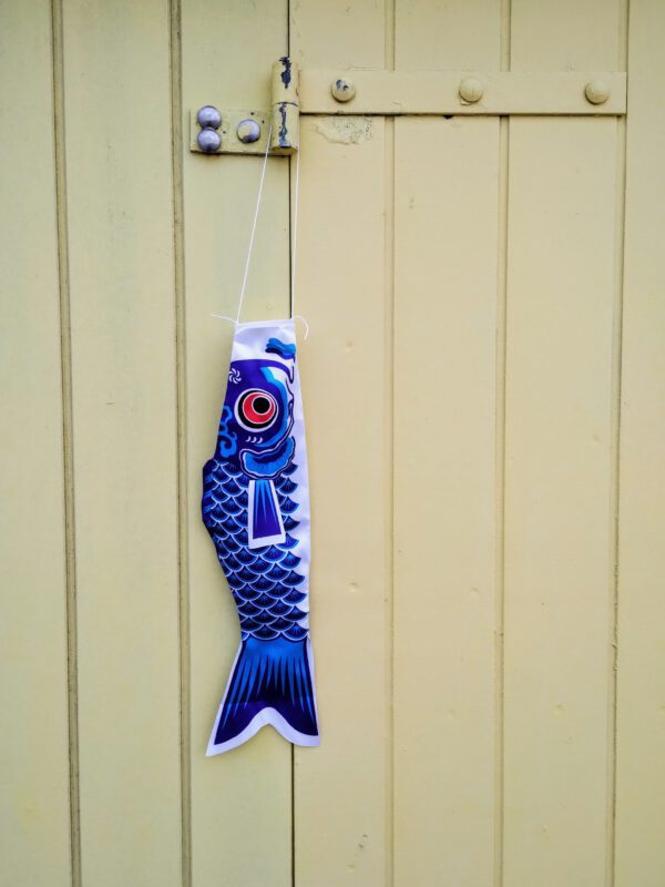 koinobori klein in het blauw